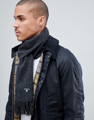 Barbour plain lambswool scarf in 