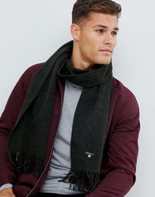 barbour plain lambswool scarf