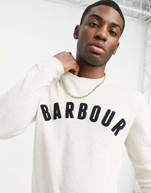 Barbour prep logo crew best sale neck sweatshirt