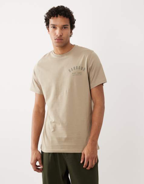 Barbour Preppy logo t-shirt in stone