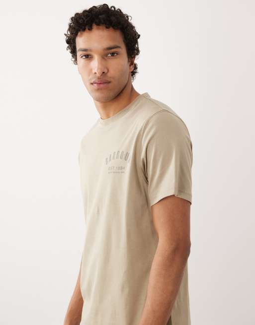 Barbour Preppy logo t-shirt in stone, 4 of 5