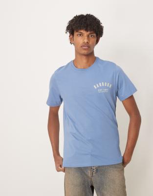 preppy T-shirt in mid blue