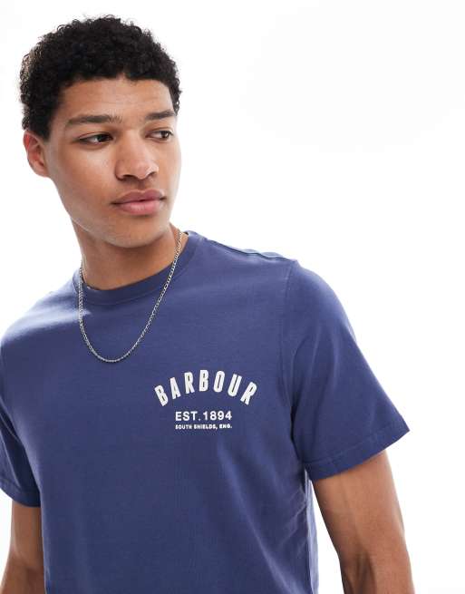Barbour｜SHORT-SLEEVED ROUND NECK T-SHIRTS (Preppy T-Shi Barbour Mens Preppy T-Shirt - MTS0502GN45