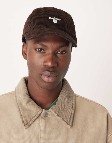 Barbour Preston cord cap in brown - view 1