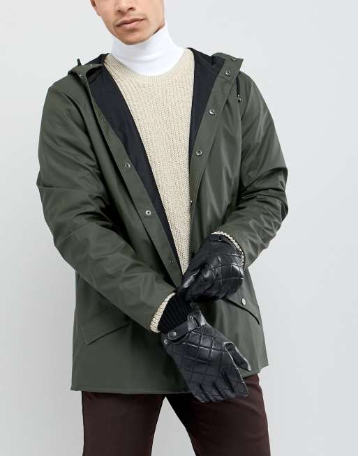 Barbour quilted on sale leather gloves