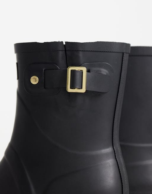 Barbour Raelynn buckle welly boots in black, 2 of 4