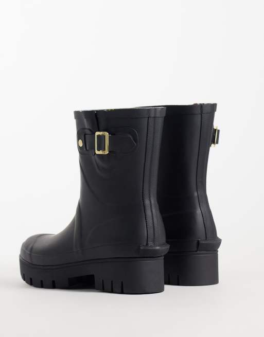 Barbour Raelynn buckle welly boots in black, 4 of 4
