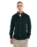 Barbour Ramsey tailored shirt in dark green