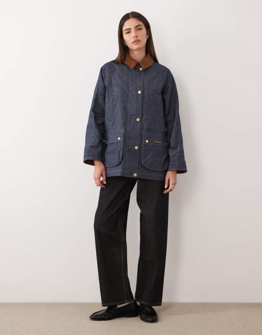 Barbour Re-Engineered Asker funnel neck jacket in blue, 2 of 4