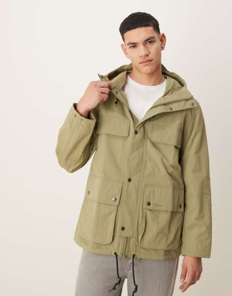 Barbour Re-engineered Durham jacket in bleached olive - view 1