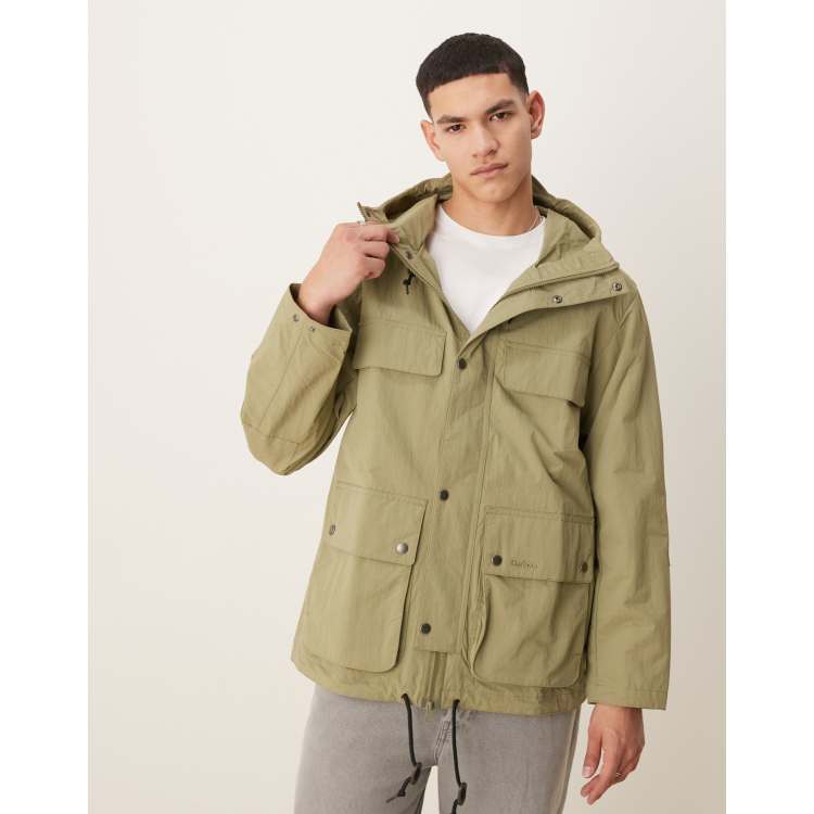Barbour Re-engineered Durham jacket in bleached olive | ASOS