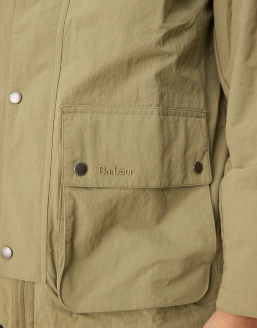 Barbour Re-engineered Durham jacket in bleached olive | ASOS