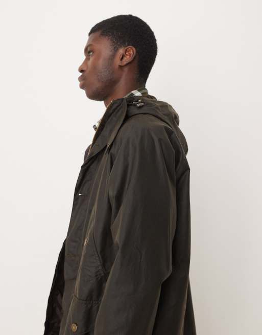 Barbour Re-engineered Endurance mountain wax parka in olive green - MGREEN, 4 of 5
