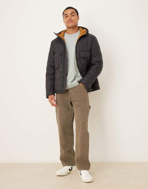 Barbour Re-engineered hooded spey quilted jacket in black - BLACK, 2 of 5