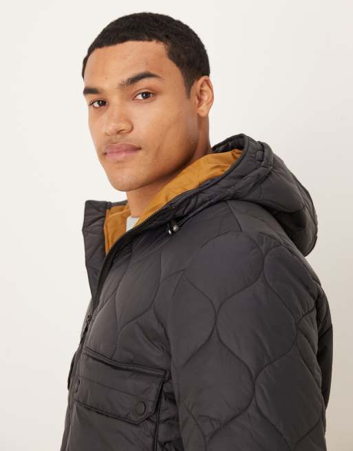 Barbour Re-engineered hooded spey quilted jacket in black - BLACK, 4 of 5