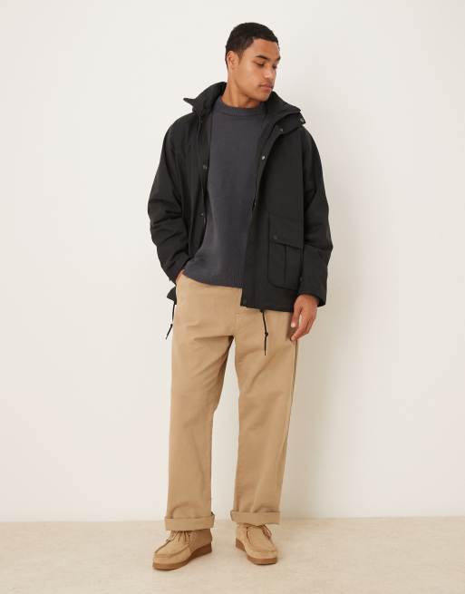 Barbour Re-engineered hooded wading spey showerproof jacket in black - BLACK, 2 of 5