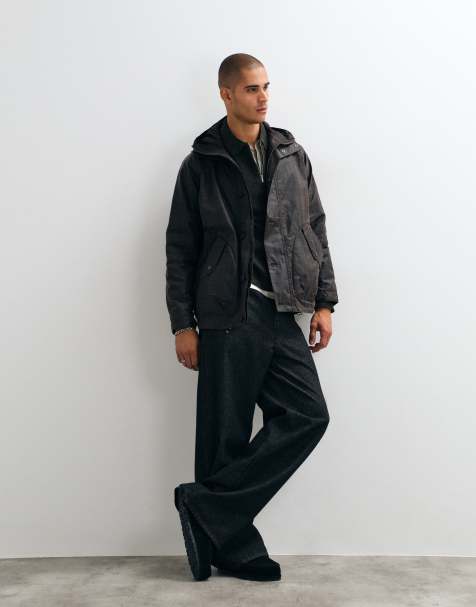 Barbour Re-engineered Keiss tartan check wax parka jacket in green - view 1