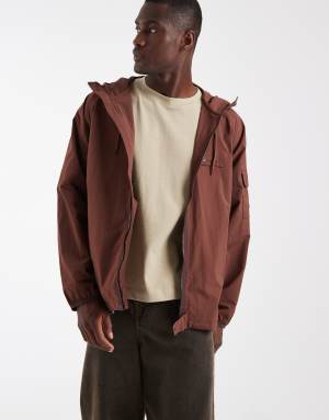 Barbour Re-Engineered showerproof jacket in brown