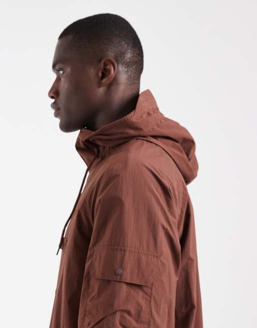 Barbour Re-Engineered showerproof jacket in brown, 3 of 5