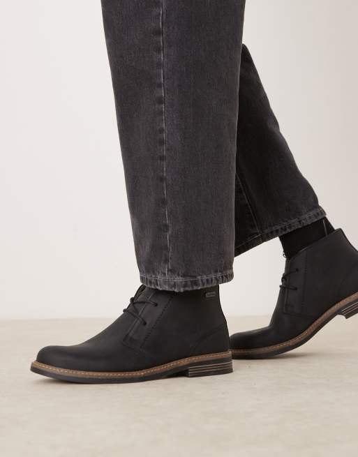 Barbour Readhead chukka leather boots in black