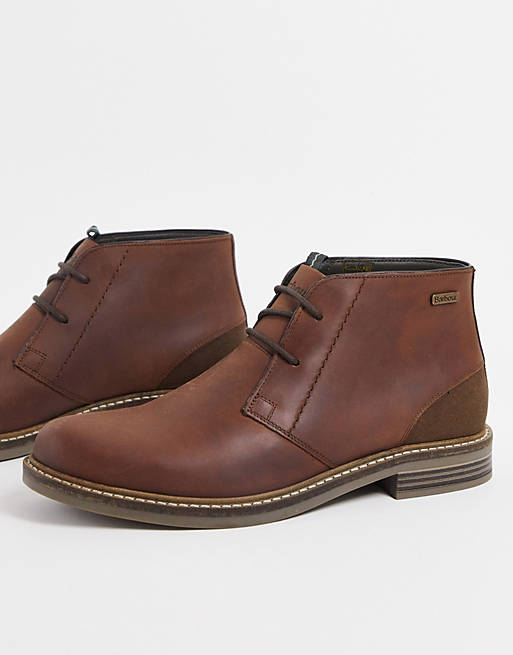 Barbour Readhead lace-up leather boots in tan