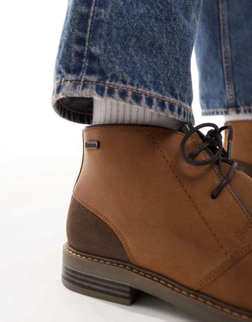 Barbour Redhead lace-up boots in timber tan | ASOS display picture 2