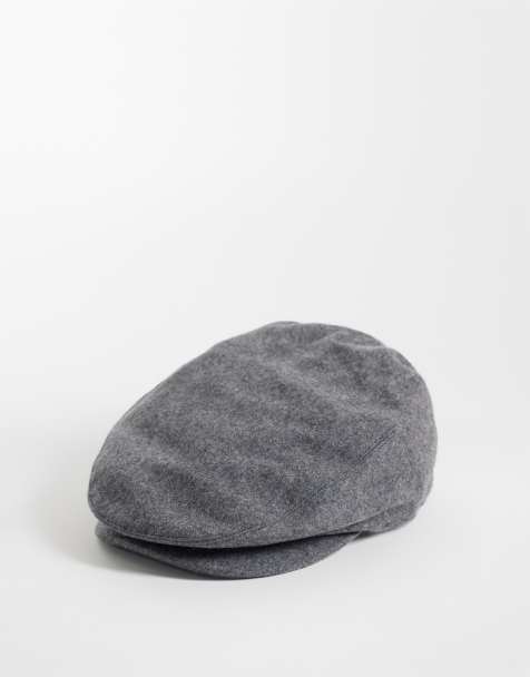 Barbour Redshaw wool blend water resistant flat cap in grey - view 1
