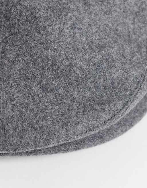 Barbour Redshaw wool blend water resistant flat cap in grey, 3 of 3