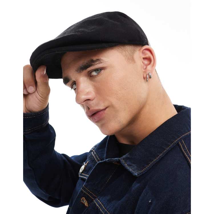 Barbour flat cap black online