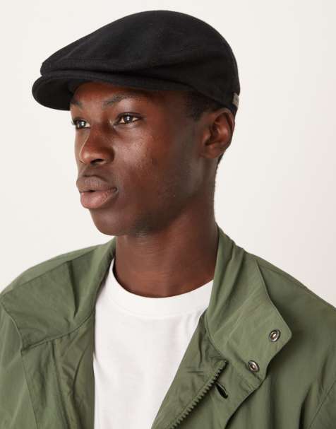 Barbour Redshore flat cap in black - view 1