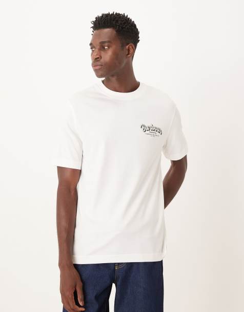 Barbour relaxed seahouses t-shirt in whisper white - view 1