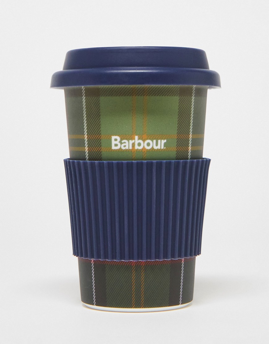 Barbour reusable tartan travel mug-No colour