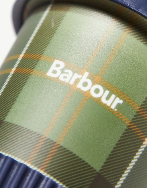 Barbour x ASOS exclusive reusable travel mug in green camo