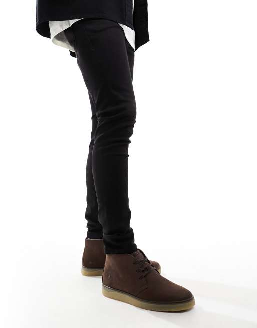 Barbour black hot sale chukka boots