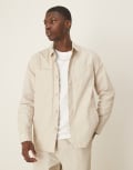 [Barbour] Barbour Rickfell ripstop overshirt in mist-White Chest 40 Mist