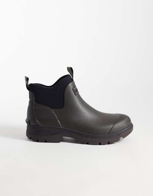 Barbour Ridge ankle gumboots in dark brown, 2 of 4
