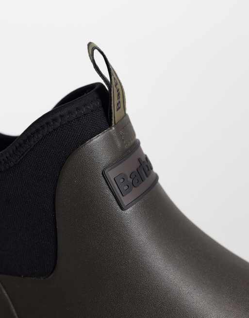 Barbour Ridge ankle gumboots in dark brown, 3 of 4