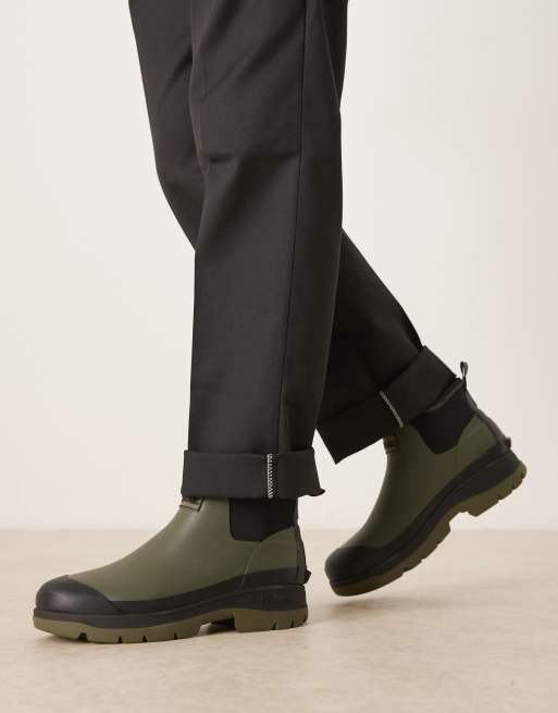 Barbour Ridge short gumboots in uniform green, 4 of 4