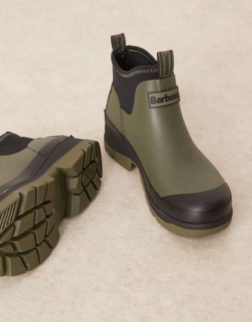 Barbour Ridge short welly in uniform green, 2 of 4