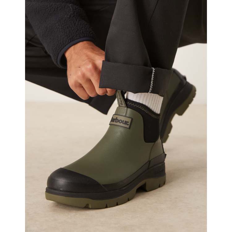 (取寄) バブアー メンズ リッジ ウェリー Barbour men Ridge Welly Uniform Green 209216678-1-uniformgreen?$
