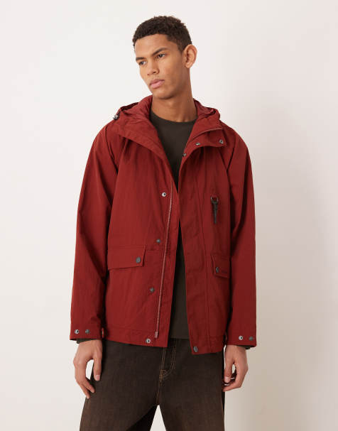 Barbour rig showerproof jacket in fired brick - view 1