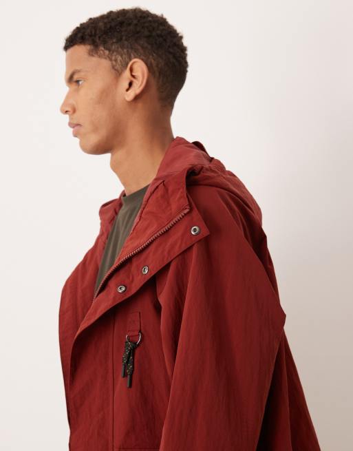Barbour rig showerproof jacket in fired brick, 4 of 5