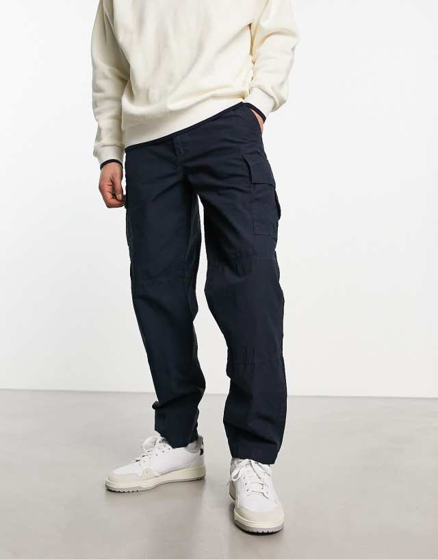 Barbour - ripstop cargo trousers in navy