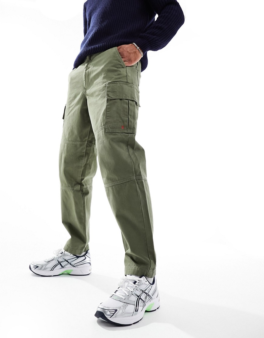 Barbour Robhill cargo trouser in khaki-Green