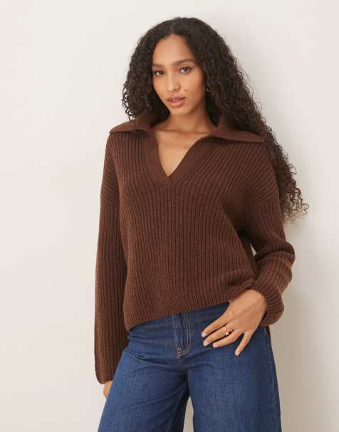 Barbour Robyn knitted jumper in vicuna - view 1