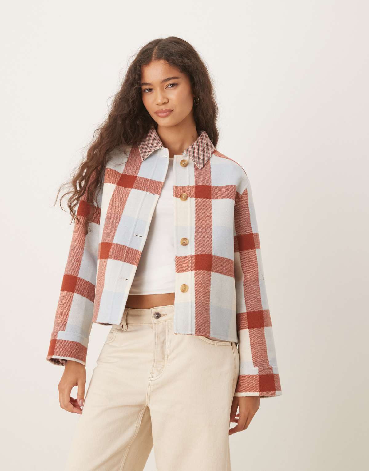 Barbour Robyn overshirt in multi check - MULTI