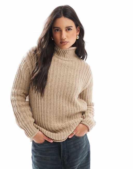 Barbour Rockcliffe knitted jumper in camel