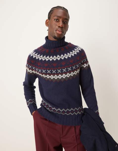 Barbour Roose fair isle roll neck knitted jumper - view 1
