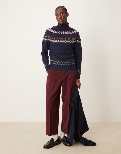 Barbour Roose fair isle rollneck knitted jumper ASOS