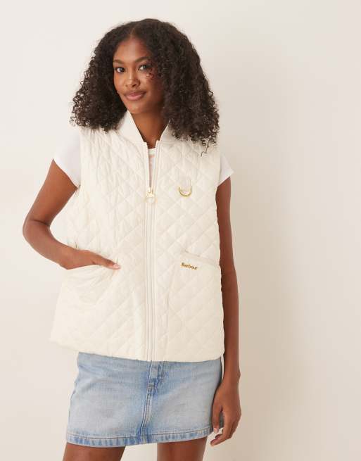 barbour rosalie gilet in neutral